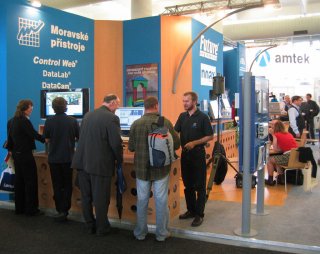 The booth provided enough space for visitors