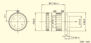 Objektiv Fujinon DF6HA-1B - schematick nkres