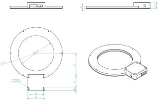 Rozmrov a montn vkres osvtlovac jednotky DataLight LT-DF15