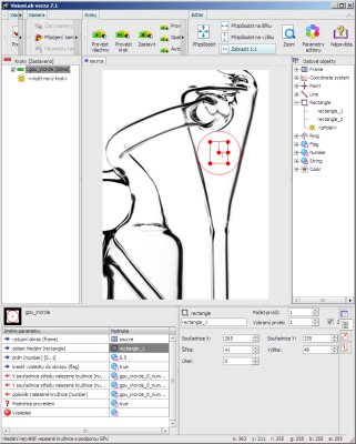 Krok gpu_incircle ve vvojovm prosted systmu VisionLab