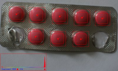 Obr. 1: Nalezen specifickch objekt podle barvy