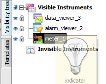 Marked target of insertion of a new instrument.