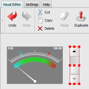 Application after the change of mode of the control instrument