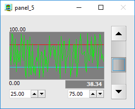 Running application with the instrument in the window