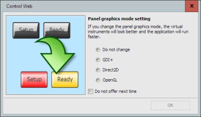 A dialog box that provides options to set the renderer type for the panel