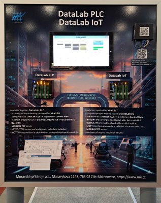 Panel s jednotkami DataLab IoT a DataLab PLC