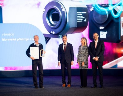 P�eb�r�me Cenu za pr�myslov� design v rotund� pavilonu A